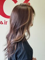 ヘアー スペース シーキューブ(C3)&nbsp;ハイライトで軽さをプラス、ロングレイヤースタイル