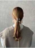 簡単アレンジ☆ピタッとポニーテール