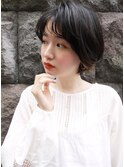 【morio札幌】札幌ショート　大人かわいい黒髪ショートボブ