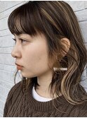 伸ばしかけ大人ボブ/ハイライト