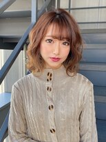 アトラス(ATRAS)&nbsp;斜めバング カラーサンドベージュカラー シルキーベージュ