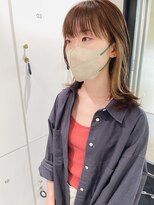 オーシャン(Ocean)&nbsp;［Ocean Hair＆Life］ミディ/プラチナブロンド/インナーカラー