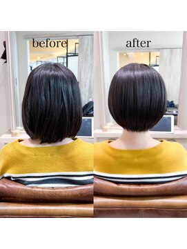 リュドール 栄(Rue D’or) 首元すっきり丸みある立体感天使のわっかサラツヤ髪