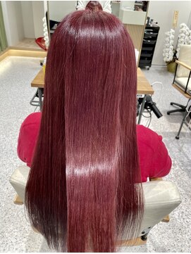 ゼストララ(ZEST Lara) 【YUICHI】髪質改善トリートメント×ワインレッドの艶カラー