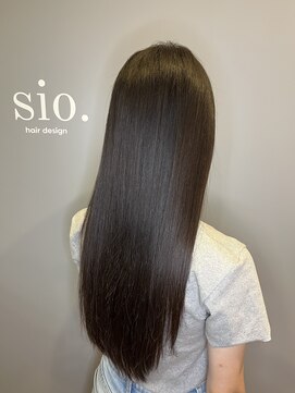 シオ ヘアー デザイン(Sio. hair design) 縮毛矯正美革ストレート