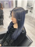 ブリーチカラーxブルー