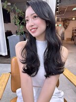 インビテーション(invitation)&nbsp;韓国ヘアくびれブルーグレージュ暗髪ダークカラー地毛風カラー