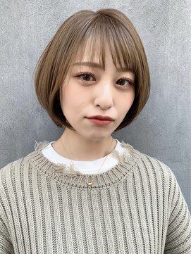 ハローバイシー 仙台(Hello by Sea) 小顔美髪☆韓国風レイヤーカット×丸みショートボブ[仙台]