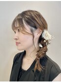 サイドアレンジ／お呼ばれヘア