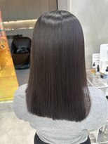 ロンドルーチェ 心斎橋(Lond luce)&nbsp;ダークアッシュ/ミディアムレイヤーカット［髪質改善/縮毛矯正］