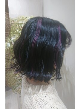 レイジーウッド(Lazy wood) 切りっぱなし×ハイライト×バイオレット