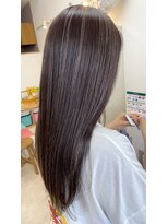オリビアヘアー(OLIVIA HAIR) 暗髪に透ける細ハイライト