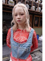 ネルケ 立川(nelke)&nbsp;ミルクティーベージュダブルカラーケアブリーチブロンドカラー