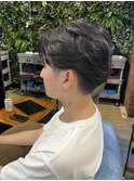 センターパート×ニュアンスワンカールパーマ