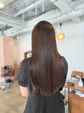 ホネン(honen) チョコレートブラウン×つやさらストレート 薬院/天神/平尾