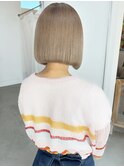 ハイトーンベージュ×ボブ◯