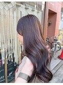 透け感ブラウンカラー