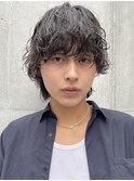 MEN’S HAIRブルーブラックシャドウパーマ