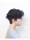 ベリーショート#パーマ#マッシュ#黒髪ショート#浜松#浜北#磐田