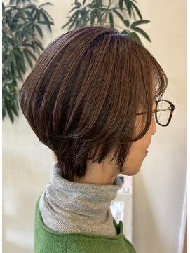 winterショートボブ×ナチュラルブラウン