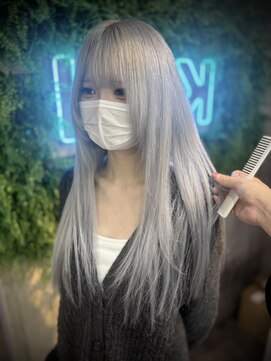 アールイーバイインク 渋谷(Re. by INK.) ウルフカット/ハイトーン/ミディアムウルフ/ハッシュカット