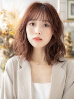 カバーヘア ブリス 北浦和(COVER HAIR bliss)&nbsp;ボルドーカラーくびれヘアレイヤーカットh4北浦和20代30代40代