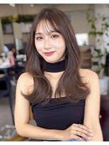 コート 青山(Cote) 美髪レイヤーカットオリーブグレージュグレージュカラー顔まわり