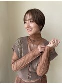 似合わせ耳かけ丸みショート 奈良王寺 20代30代40代