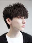 シャドウパーマルーズパーマフェザーパーマメンズウルフヘア渋谷