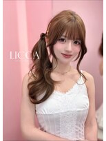 リッカ(LICCA)&nbsp;(licca内堀)前髪×レイヤーカット×透明感カラー