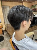 ツーブロックセンターパート