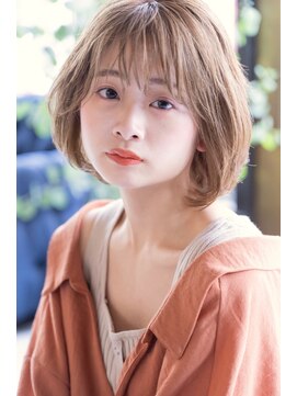 シエナ 渋谷(Siena) siena ミルクティーベージュ×愛されボブ