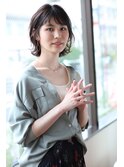 ナチュラルウェーブボブ