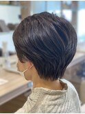 ミセス根元立ち上げふんわりパーマ