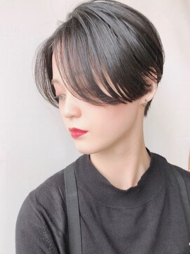 モリオフロムロンドン 原宿本店(morio from London) 【モリオ原宿】黒髪ハンサムショート