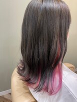 アリーヘアー(ALLY Hair)&nbsp;インナーカラー（ピンク）