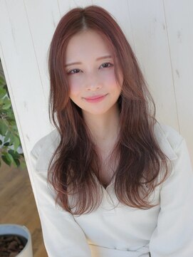 アグ ヘアー ミニョン 半田2号店(Agu hair mignon) 《Agu hair》カッパーブラウンがおしゃ感UP★ゆる巻ロング