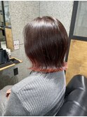 【札幌 デザインカラー(インナーカラー)/外はね/】