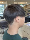 刈り上げマッシュ イルミナカラーオーシャン