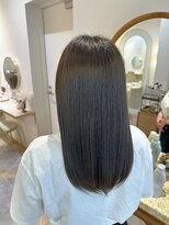アンド ラ ブランシュ(&.La Blanche)&nbsp;ロングヘア/グレージュカラー/ココアベージュ/黒髪カタログ/大宮