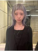 mixカラーデザインカラー顔まわりカットレイヤーカットオン眉