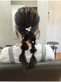 ローツインポニーアレンジ