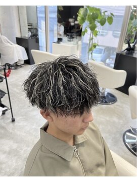 アレス バイ シカ 神戸三宮元町店(ALLES by Cica) 神戸／三ノ宮／元町メンズサロン波巻きスパイラル×メッシュ