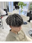 神戸/三ノ宮/元町メンズサロン波巻きスパイラル×メッシュ