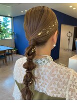 クアトロアネックス(QUATTRO annex)&nbsp;金箔お呼ばれヘア