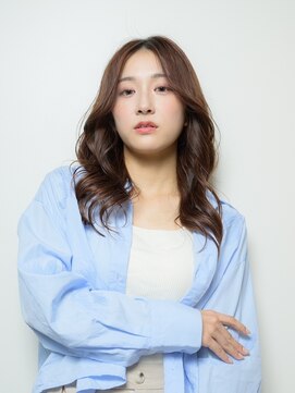 ヒョンミョン ライズバイレボ 取手店(hyon myon/RISE by REVO) レイヤーカット/デザインカラー/オリーブベージュ[取手/取手駅]