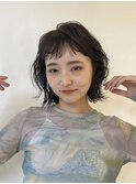 顎下ボブでゆる巻きヘア♪