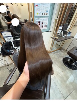 ヘアーサロン ウィング(HAIR SALON Wing) 赤坂*ブリーチなしマロングレージュ髪質改善トリートメント