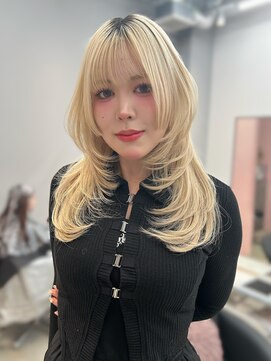 クム(kumu) 韓国へア/レイヤー/顔周り/ボブ/透明感カラー