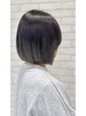 大人可愛いブリーチなしラベンダーグレージュカラーふわミディ
